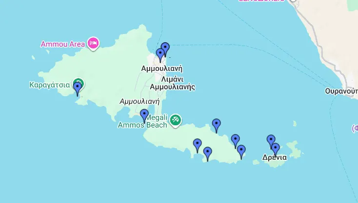 Χάρτης Παραλιών